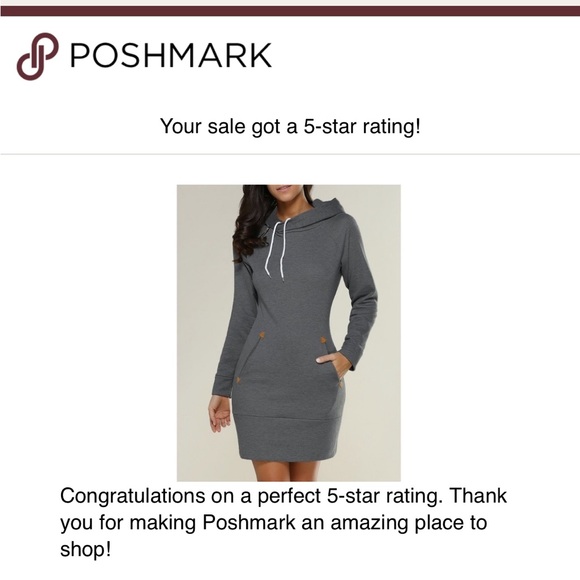 Long Sleeve Hoodie Dress (S) - Picture 6 of 7